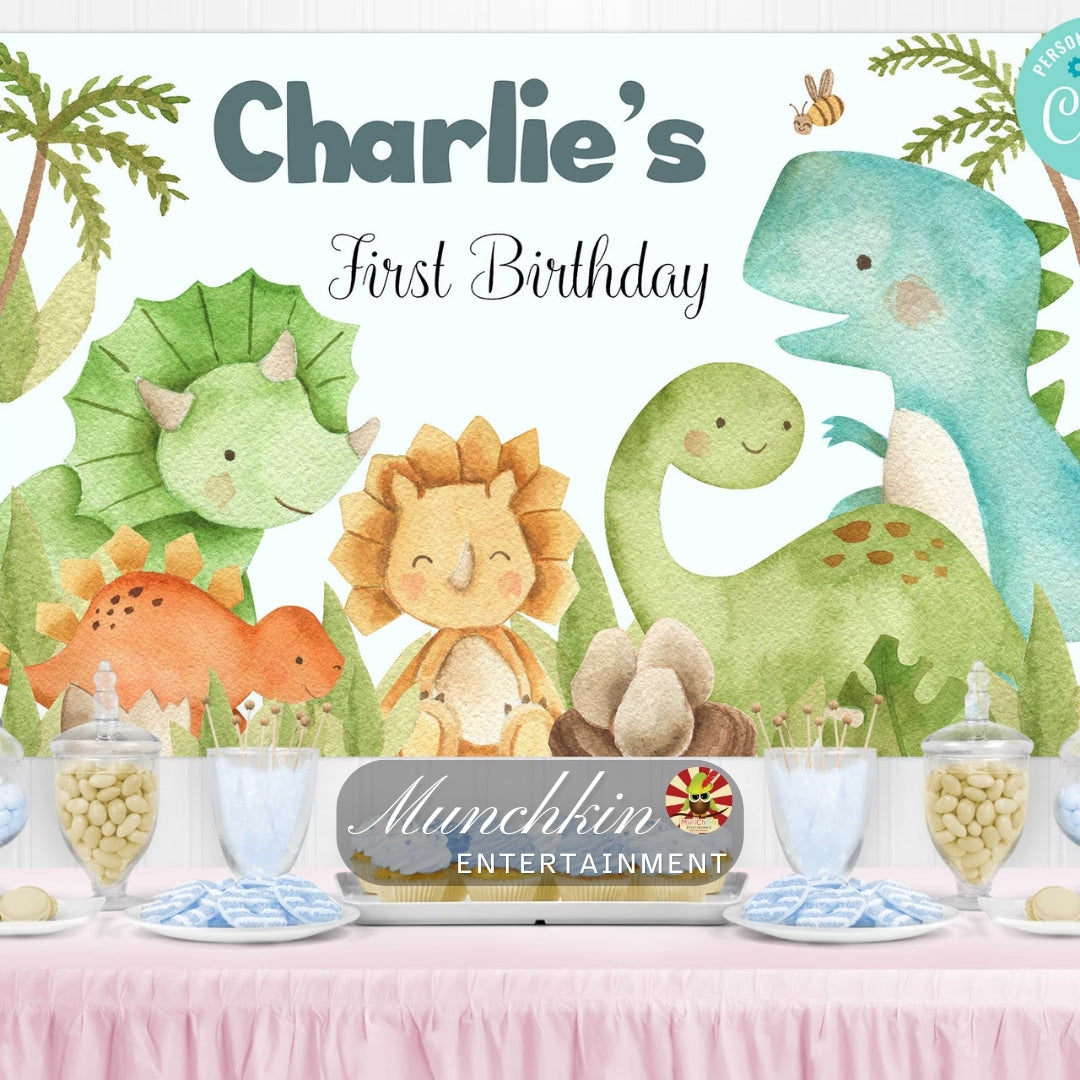 Dinosaur love banner