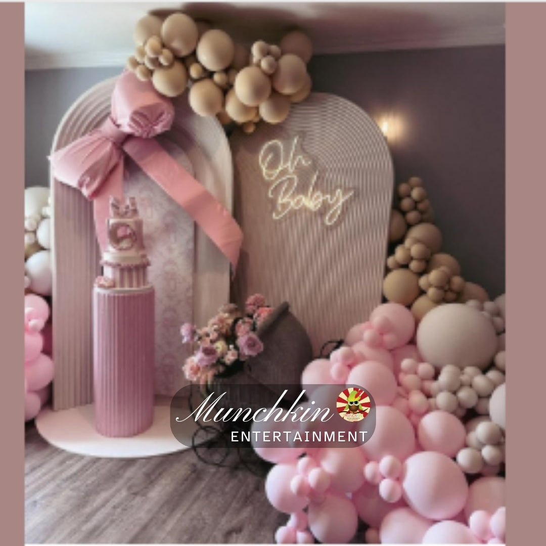 Pink Hues Paneled Backdrop